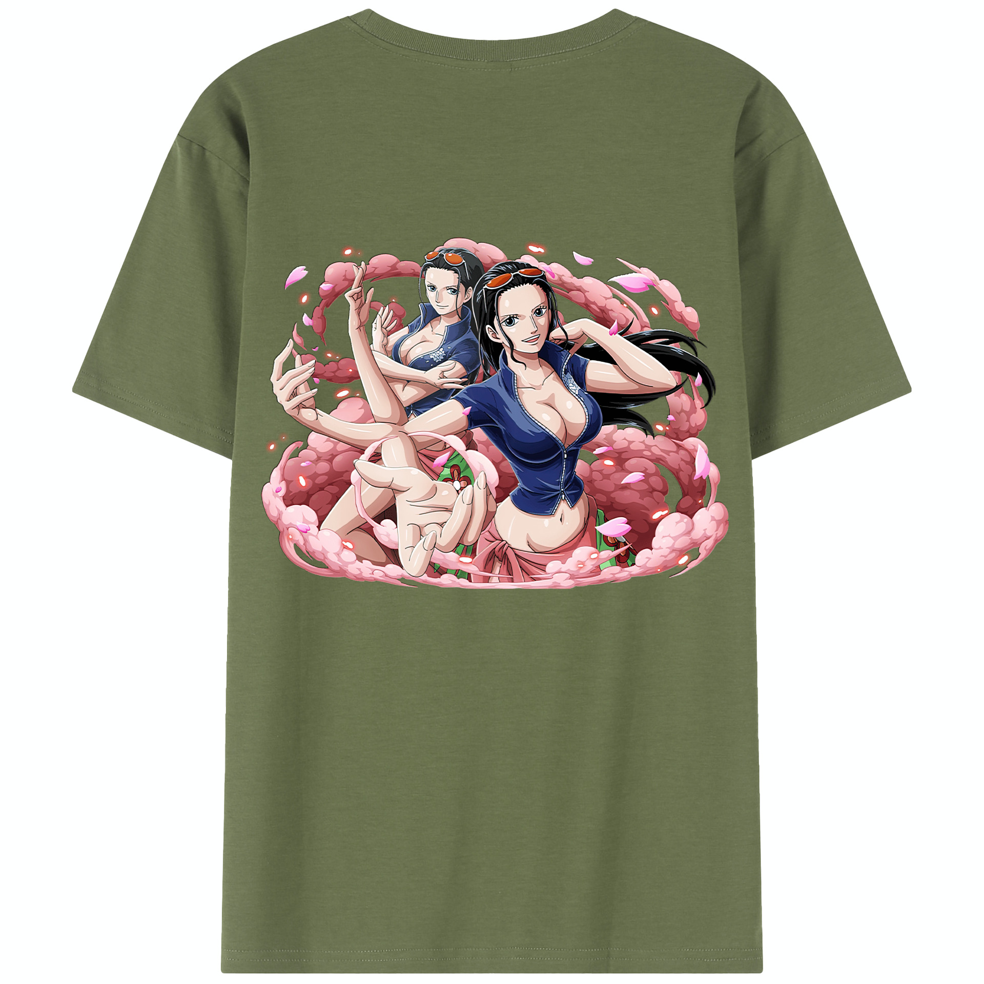 （画像用） ワンピース ニコ・ロビン ONE PIECE Nico Robin 綿100％半袖Tシャツ（背面プリント）